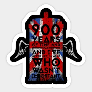 900 years of time and space Sticker